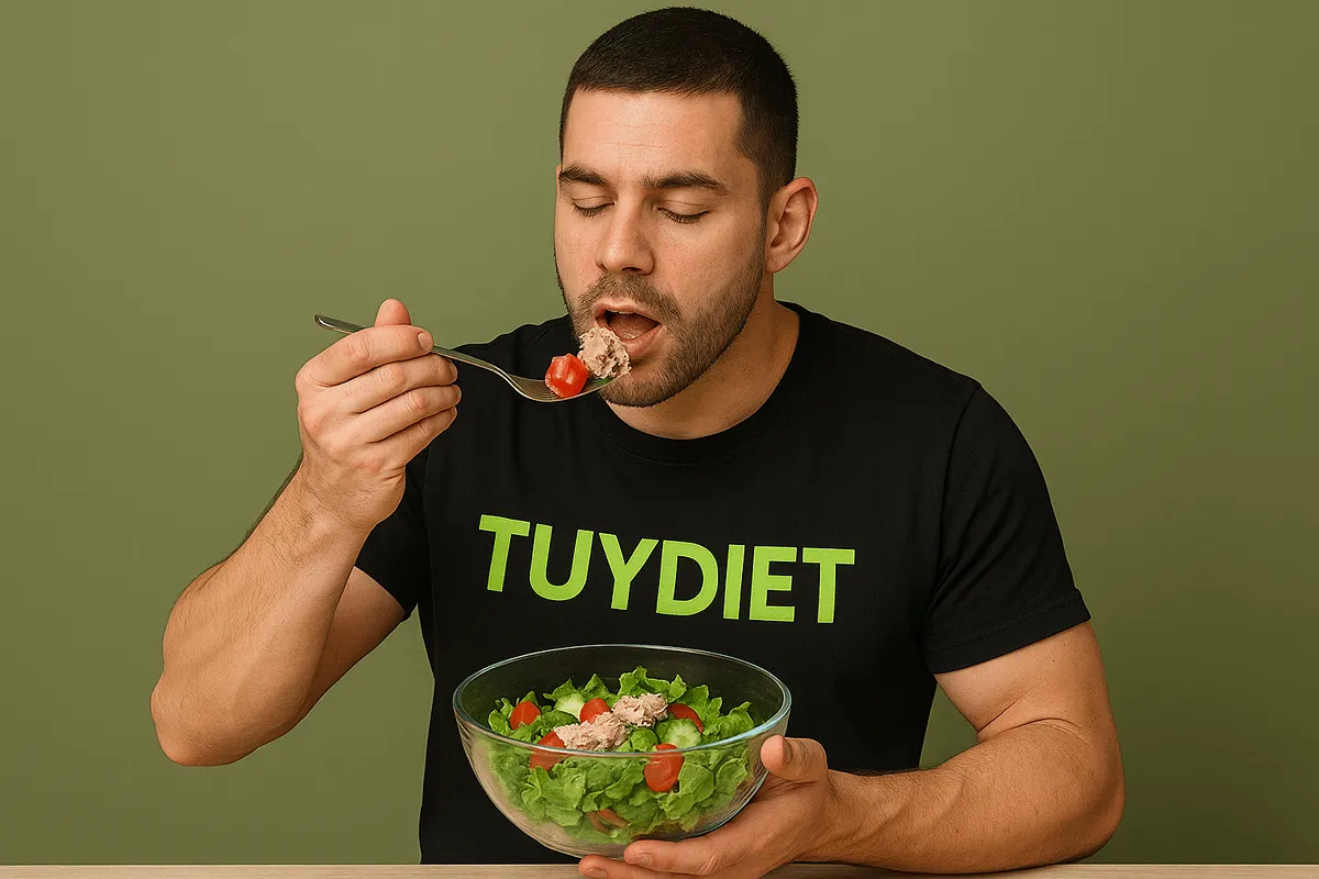 سالاد رژیمی با تن ماهی-انواع سالاد با طبع گرم-توی دایت بهترین سایت فروش محصولات رژیمی