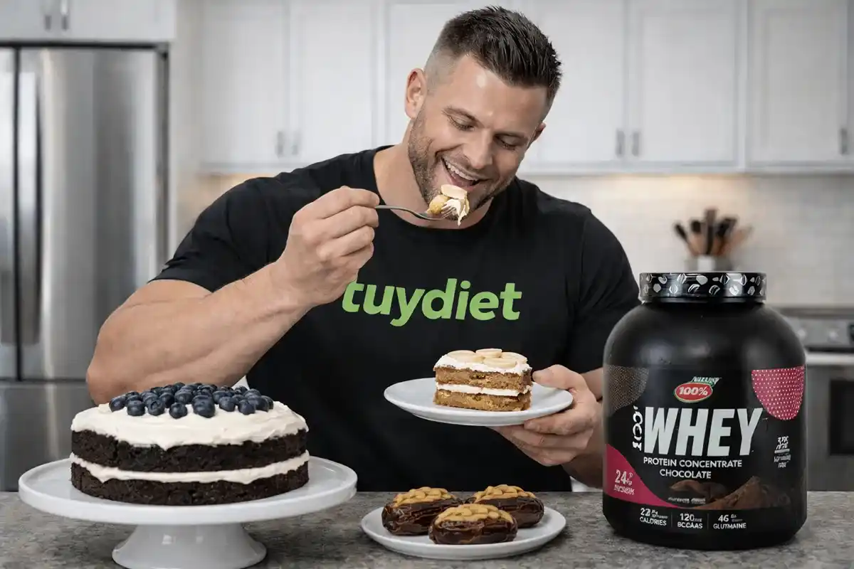 طرز تهیه کیک رژیمی با پروتئین وی-کیک رژیمی-توی دایت مرجع تخصصی مکمل بدنسازی و محصولات رژیمی