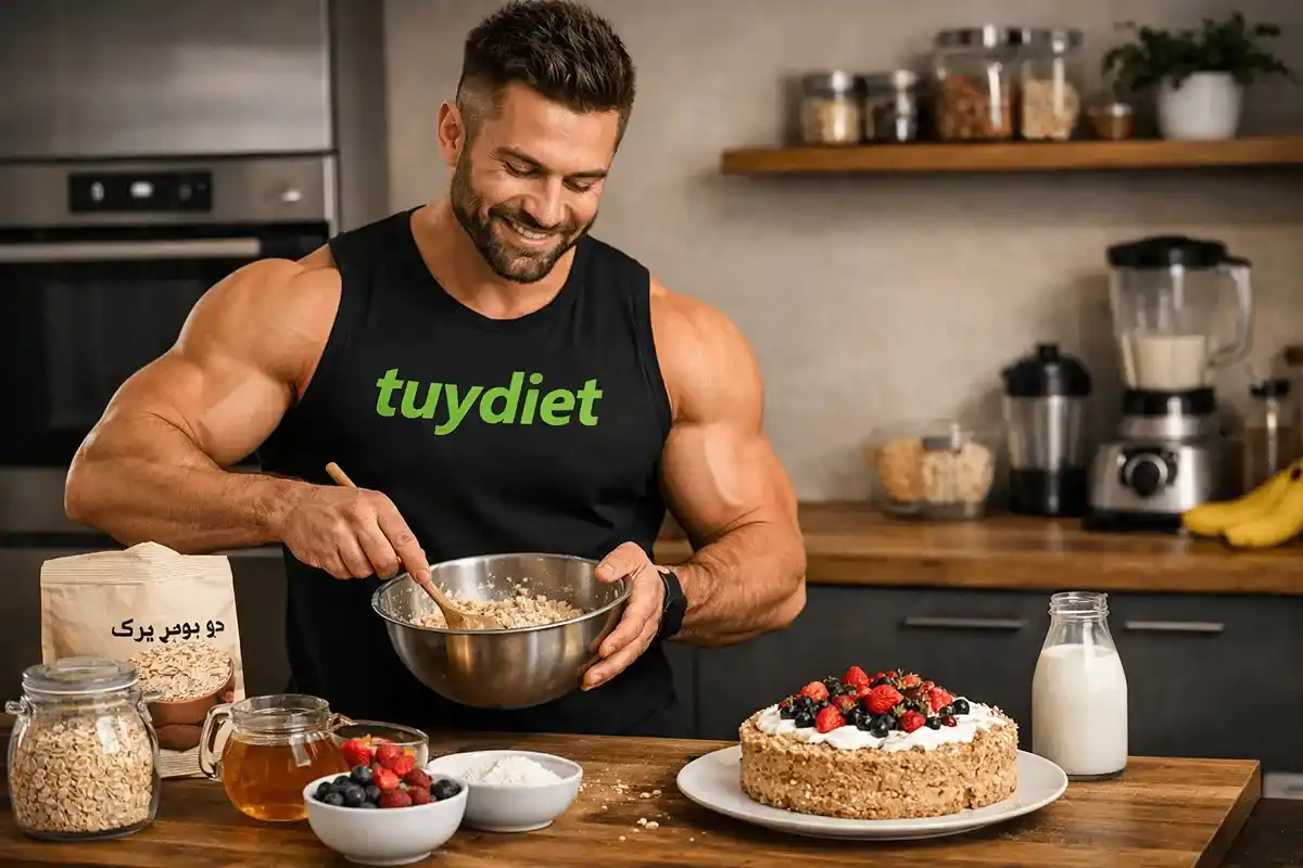 کیک رژیمی با جودوسر پرک-توی دایت